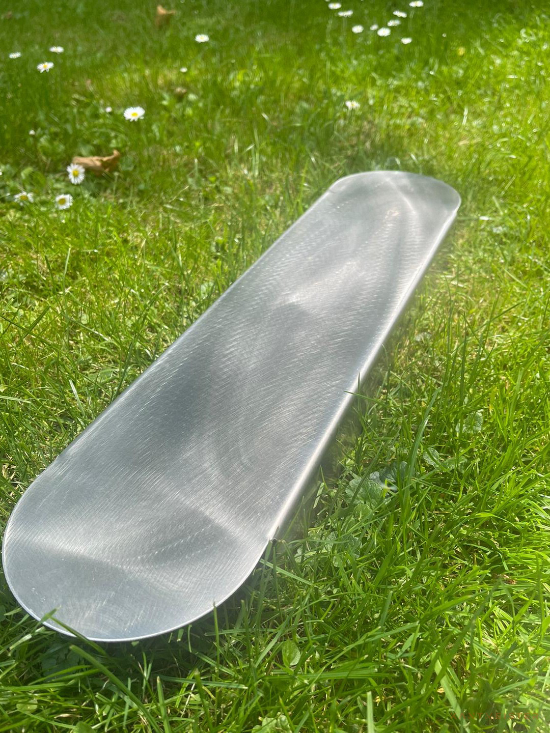 Edelstahl V2A Rasenkante – silber, rostfrei